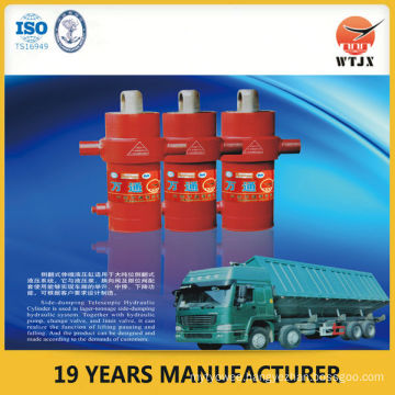 side-dumping telescopic hydraulic cylinder/dump truck telescopic hydraulic cylinder